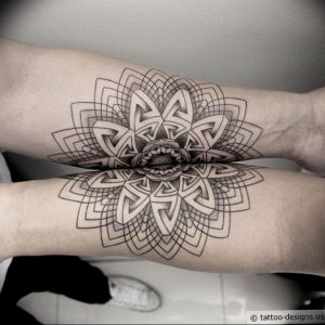 фото оберег мандала тату 03.04.2019 №074 - Mandala tattoos - tattoo-photo.ru