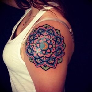 фото оберег мандала тату 03.04.2019 №094 - Mandala tattoos - tattoo-photo.ru