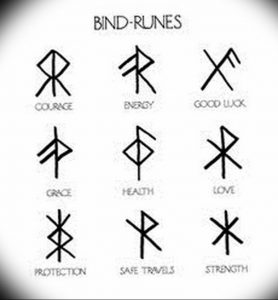 фото руны обереги тату 03.04.2019 №002 - runes amulets tattoo - tattoo-photo.ru