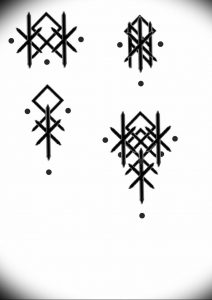 фото руны обереги тату 03.04.2019 №006 - runes amulets tattoo - tattoo-photo.ru