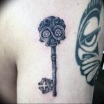 фото тату Ключ 03.05.2019 №003 - tattoo key - tattoo-photo.ru