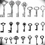 фото тату Ключ 03.05.2019 №052 - tattoo key - tattoo-photo.ru