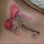фото тату Ключ 03.05.2019 №187 - tattoo key - tattoo-photo.ru