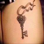 фото тату Ключ 03.05.2019 №202 - tattoo key - tattoo-photo.ru