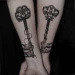 фото тату Ключ 03.05.2019 №277 - tattoo key - tattoo-photo.ru