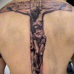 фото тату Распятие 01.05.2019 №001 - crucifix tattoo - tattoo-photo.ru