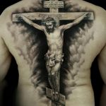 фото тату Распятие 01.05.2019 №004 - crucifix tattoo - tattoo-photo.ru
