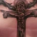 фото тату Распятие 01.05.2019 №006 - crucifix tattoo - tattoo-photo.ru