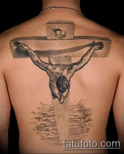фото тату Распятие 01.05.2019 №009 - crucifix tattoo - tattoo-photo.ru