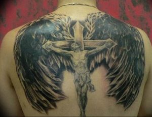 фото тату Распятие 01.05.2019 №023 - crucifix tattoo - tattoo-photo.ru