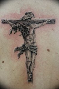 фото тату Распятие 01.05.2019 №030 - crucifix tattoo - tattoo-photo.ru