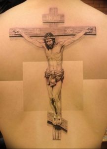 фото тату Распятие 01.05.2019 №037 - crucifix tattoo - tattoo-photo.ru