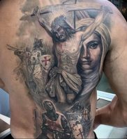 фото тату Распятие 01.05.2019 №042 — crucifix tattoo — tattoo-photo.ru