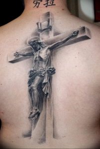 фото тату Распятие 01.05.2019 №043 - crucifix tattoo - tattoo-photo.ru