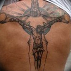 фото тату Распятие 01.05.2019 №044 - crucifix tattoo - tattoo-photo.ru