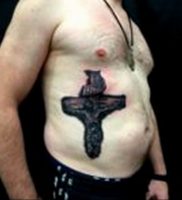 фото тату Распятие 01.05.2019 №045 — crucifix tattoo — tattoo-photo.ru