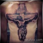 фото тату Распятие 01.05.2019 №048 - crucifix tattoo - tattoo-photo.ru