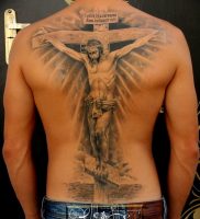 фото тату Распятие 01.05.2019 №049 — crucifix tattoo — tattoo-photo.ru