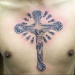 фото тату Распятие 01.05.2019 №061 - crucifix tattoo - tattoo-photo.ru