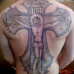 фото тату Распятие 01.05.2019 №062 - crucifix tattoo - tattoo-photo.ru