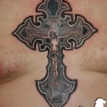фото тату Распятие 01.05.2019 №063 - crucifix tattoo - tattoo-photo.ru