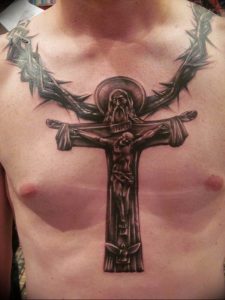 фото тату Распятие 01.05.2019 №102 - crucifix tattoo - tattoo-photo.ru