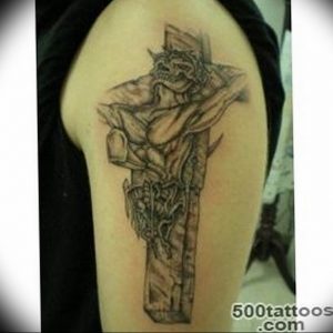 фото тату Распятие 01.05.2019 №106 - crucifix tattoo - tattoo-photo.ru