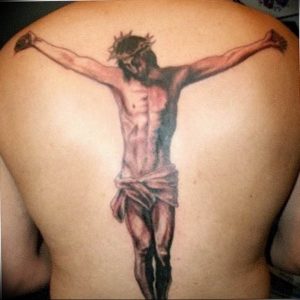 фото тату Распятие 01.05.2019 №113 - crucifix tattoo - tattoo-photo.ru