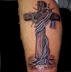 фото тату Распятие 01.05.2019 №119 - crucifix tattoo - tattoo-photo.ru