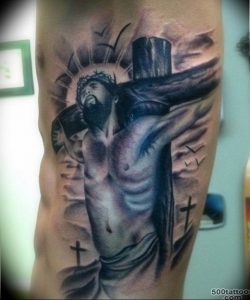 фото тату Распятие 01.05.2019 №120 - crucifix tattoo - tattoo-photo.ru