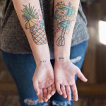 фото тату ананас 24.04.2019 №014 - tattoo pineapple - tattoo-photo.ru