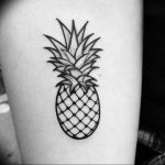 фото тату ананас 24.04.2019 №015 - tattoo pineapple - tattoo-photo.ru