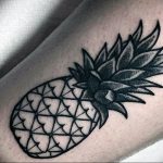 фото тату ананас 24.04.2019 №024 - tattoo pineapple - tattoo-photo.ru
