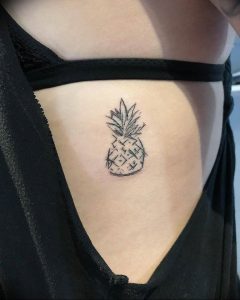 фото тату ананас 24.04.2019 №026 - tattoo pineapple - tattoo-photo.ru