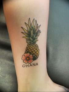 фото тату ананас 24.04.2019 №038 - tattoo pineapple - tattoo-photo.ru