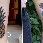 фото тату ананас 24.04.2019 №040 - tattoo pineapple - tattoo-photo.ru