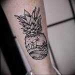 фото тату ананас 24.04.2019 №076 - tattoo pineapple - tattoo-photo.ru