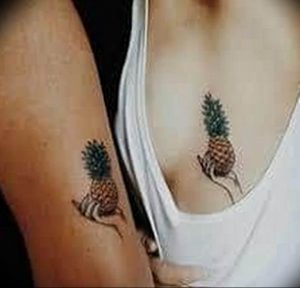 фото тату ананас 24.04.2019 №096 - tattoo pineapple - tattoo-photo.ru