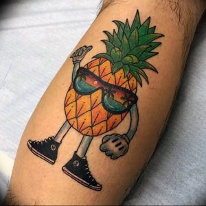 фото тату ананас 24.04.2019 №098 - tattoo pineapple - tattoo-photo.ru