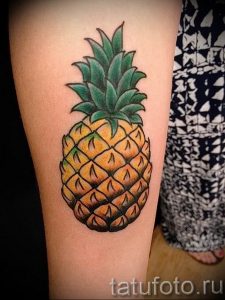 фото тату ананас 24.04.2019 №111 - tattoo pineapple - tattoo-photo.ru