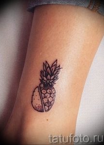 фото тату ананас 24.04.2019 №112 - tattoo pineapple - tattoo-photo.ru