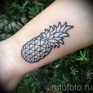 фото тату ананас 24.04.2019 №120 - tattoo pineapple - tattoo-photo.ru