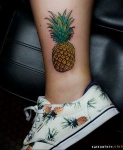 фото тату ананас 24.04.2019 №127 - tattoo pineapple - tattoo-photo.ru