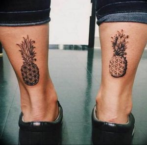 фото тату ананас 24.04.2019 №130 - tattoo pineapple - tattoo-photo.ru