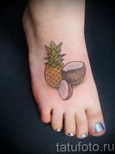 фото тату ананас 24.04.2019 №141 - tattoo pineapple - tattoo-photo.ru