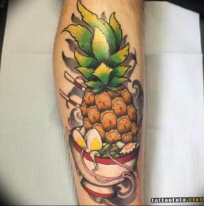 фото тату ананас 24.04.2019 №145 - tattoo pineapple - tattoo-photo.ru