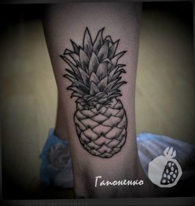 фото тату ананас 24.04.2019 №147 - tattoo pineapple - tattoo-photo.ru