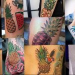 фото тату ананас 24.04.2019 №152 - tattoo pineapple - tattoo-photo.ru