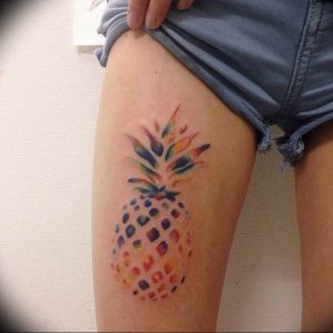 фото тату ананас 24.04.2019 №154 - tattoo pineapple - tattoo-photo.ru