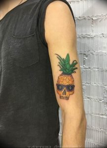 фото тату ананас 24.04.2019 №158 - tattoo pineapple - tattoo-photo.ru